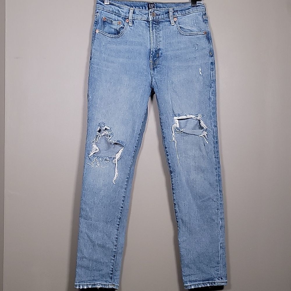 Gap Denim True Skinny Distressed Jeans Sz 27R